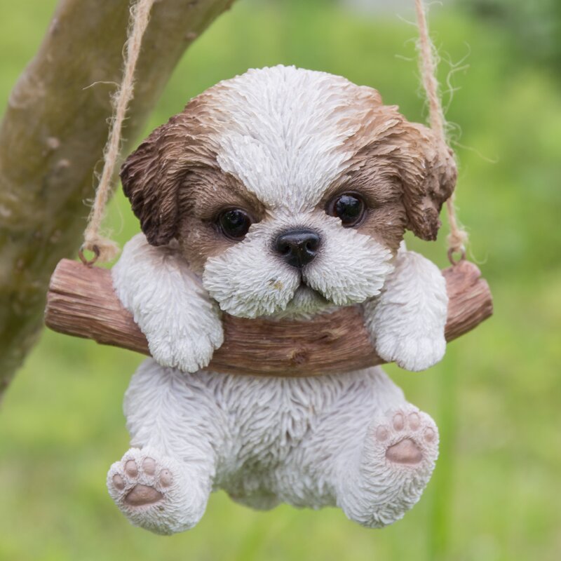 maltese shih tzu statue